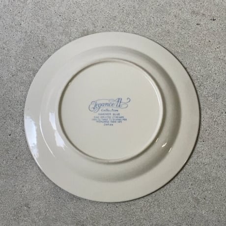 ストーンウェア ディナープレート27cm ネイビー ライン Elegance collection 80s ジャパンヴィンテージ 美品