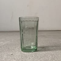 アンカーグラス SGF 島田硝子製造所 刻印有 アンティークグラス 高さ10cm  ゆらゆらガラス 気泡硝子 グリーン  完品