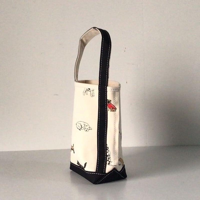 TEMBEA テンベア バケットトートバッグ スモール ミニ 犬柄 キャンバス  