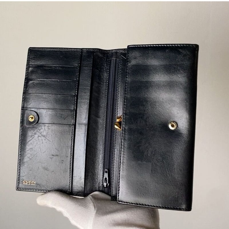 GUCCI オールドグッチ ロングウォレット ホースシューゴールド GUCCI オールドグッチ ロングウォレット ホースシューゴールド
