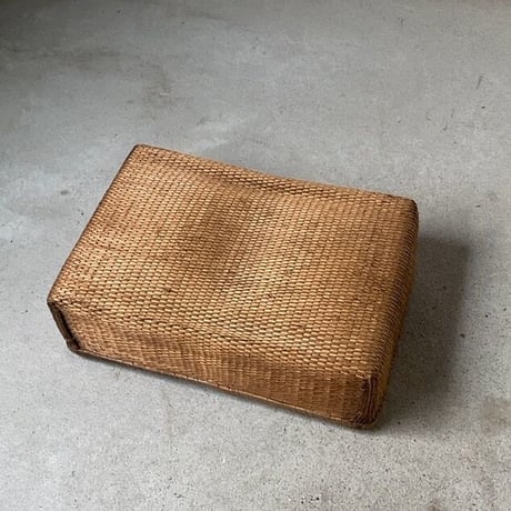 小さめ柳行李 35cm 古い文庫行李 飯行李 平箱 小箱 ヴィンテージクラフト 昭和初期