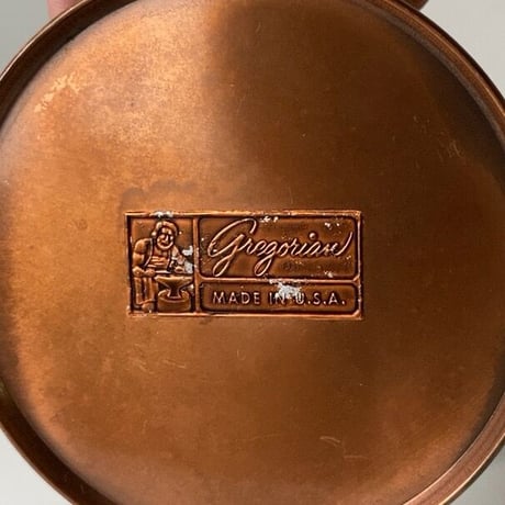GREGORIAN COPPER社 グレゴリアン コッパー  シュガーポット  アメリカ製 ヴィンテージ 銅製品 蓋付き容器  良品 made in USA