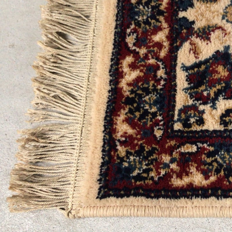 KAUKAS ヴィンテージ ラグ オールドマット ベルギー製 小さめ絨毯 約
