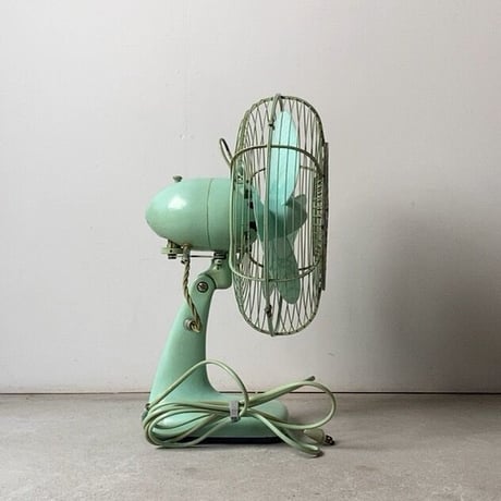 Mitsubishi Electric Mfg.Co.japan 三菱扇風機  AC ELECTRIC FAN   1950〜60年代のオールド三菱  ヴィンテージ家電 ミントグリーン 実用品