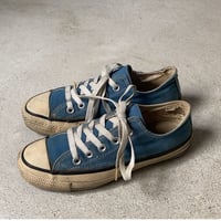CONVERSE ALL STAR  コンバースオールスター 80’S USA製  銀箱  US3 1/2 (22.5cm)  希少(当て布/サイドステッチ/囲みロゴ) ライトブルー