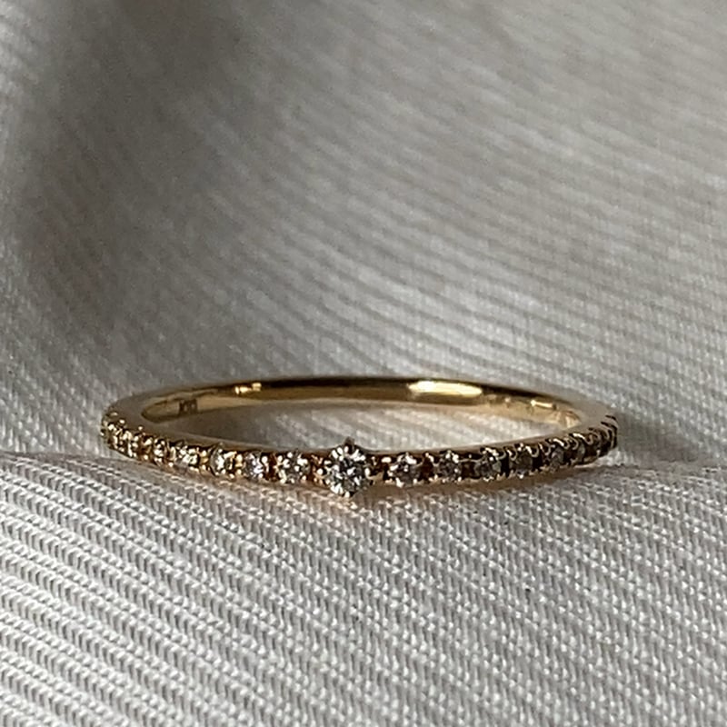 Les bonbon ダイヤモンドリング　ルボンボン　ハーフエタニティ les bonbon（ルボンボン） 指輪 リング 「les bonbon」K18 half