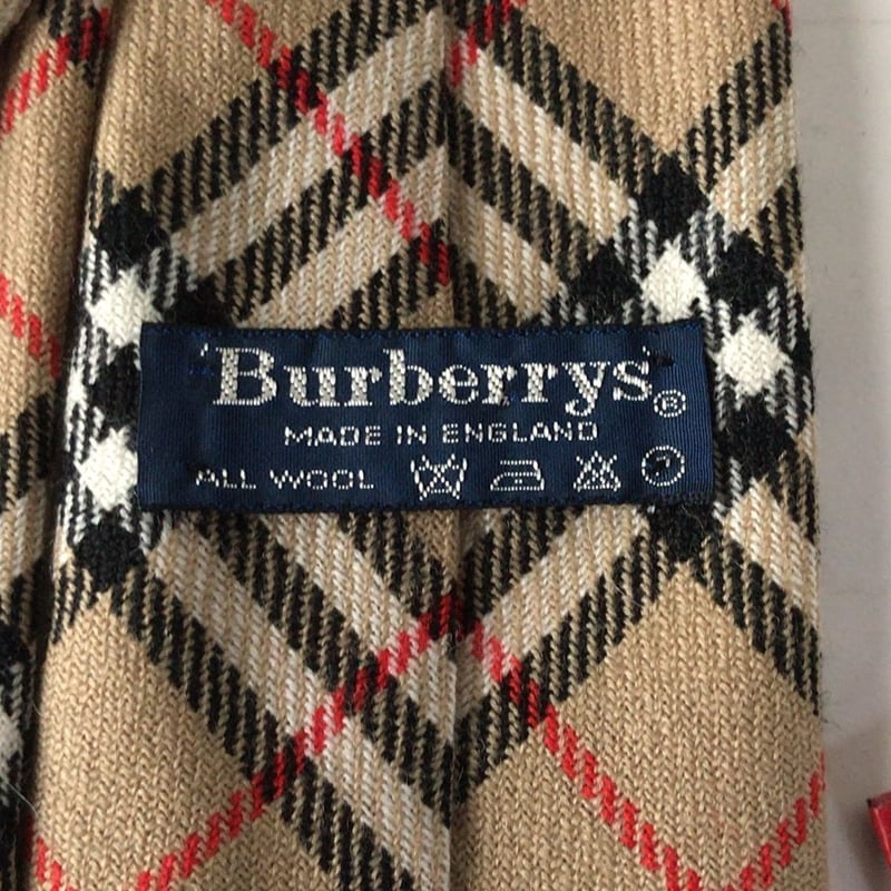 Burberrys バーバリーズ ウール100％ ノバチェック・ネクタイ ロンドン 