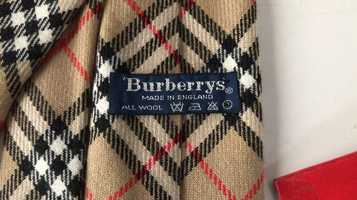 Burberrys バーバリーズ ウール100％ ノバチェック・ネクタイ 