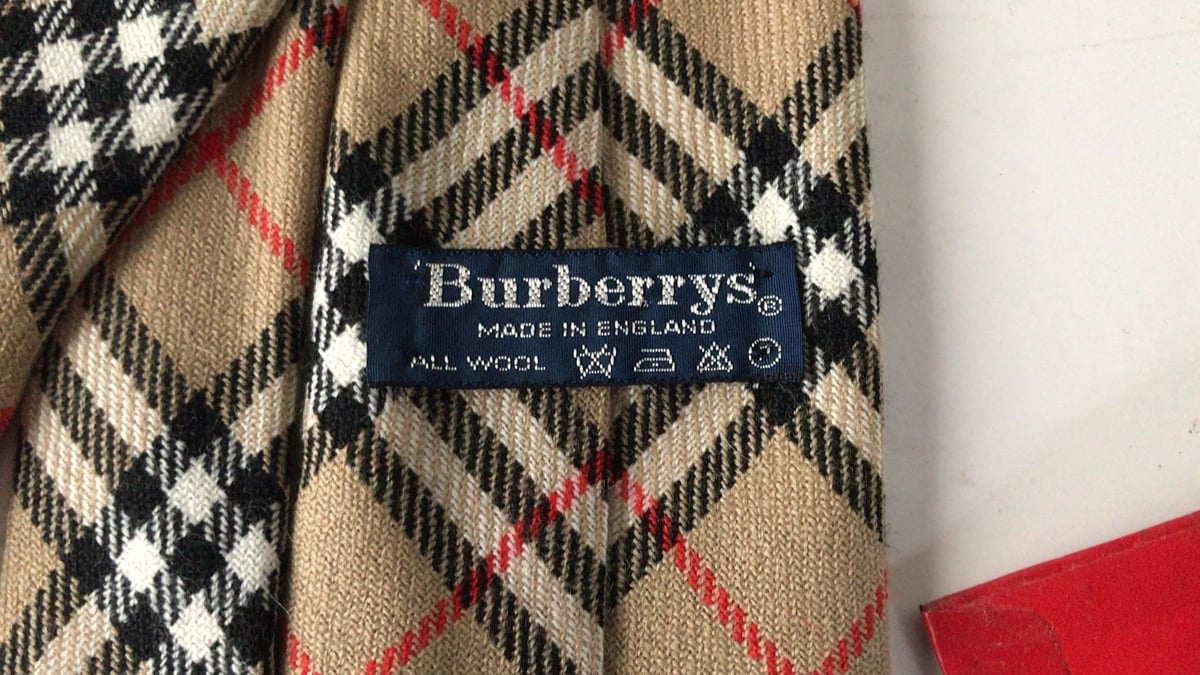 Burberrys バーバリーズ ウール100% ノバチェック・ネクタイ