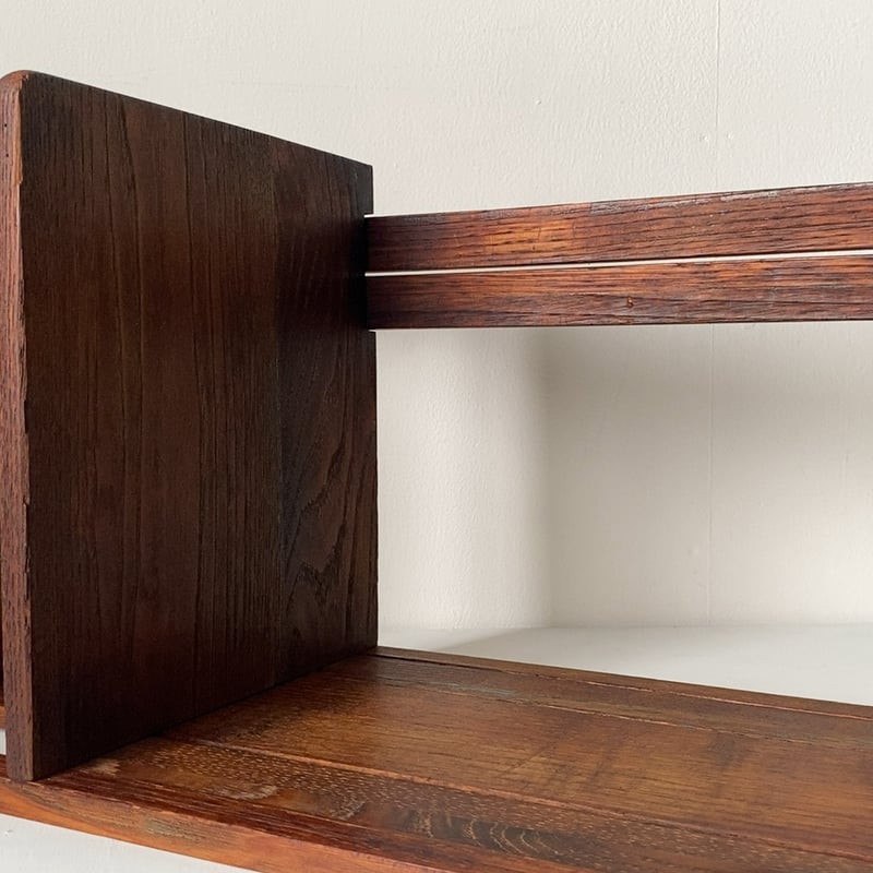 ヴィンテージブックスタンド 木製伸縮本立て 3号証紙 静岡市考案保障