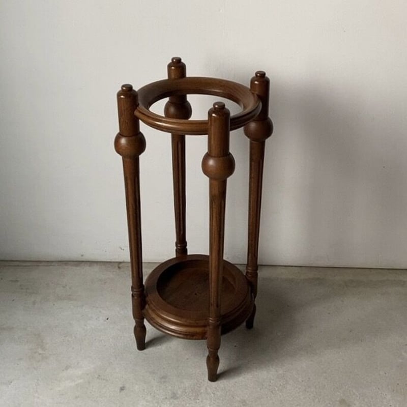 木製無垢傘立て ブナ材木工品 木の傘立て リードレッグ アンブレラ