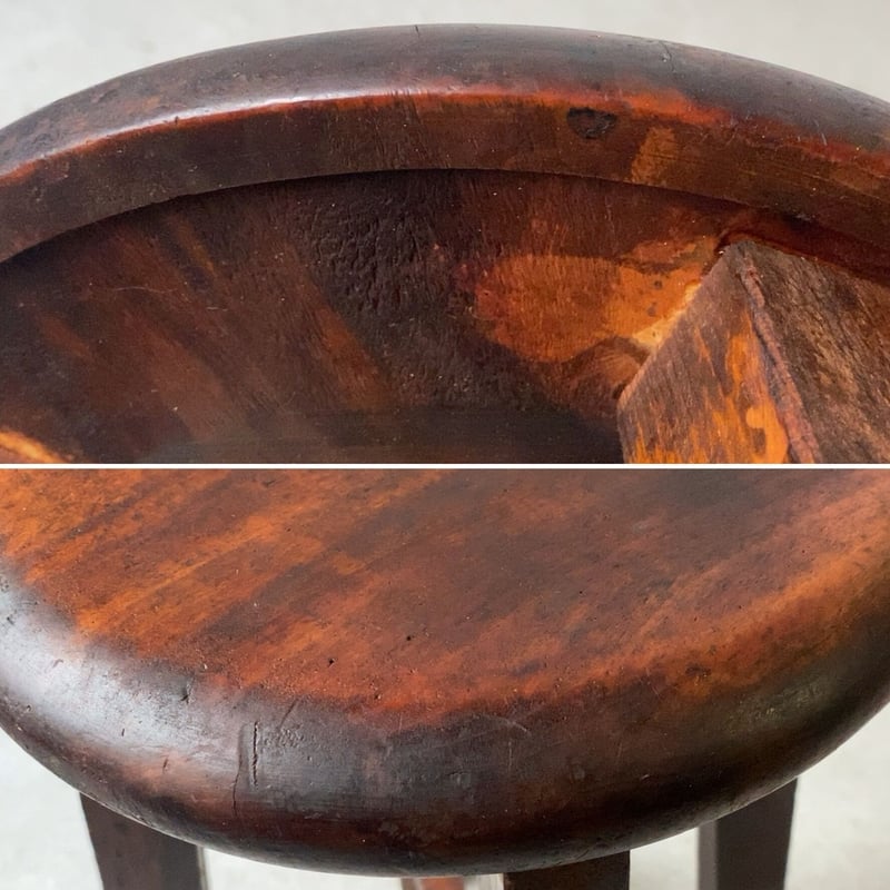 丸椅子 スツール 木製 古家具 丸イス 昭和レトロ インテリア アンティーク 昭和レトロ丸椅子・スツール・木製チェア・古家具・古道具 | 旅する