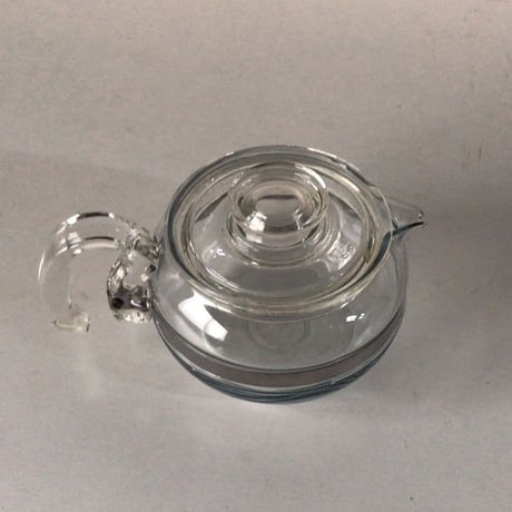 PYREX パイレックス  オールドパイレックス  耐熱ガラス ティーポット 8336-H  7756-C  フレームウェア  美品  made in USA