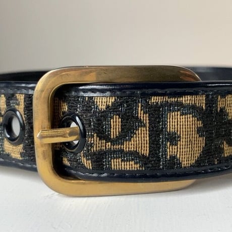 Christian Dior  クリスチャンディオール  トロター レディース ベルト ネイビー(紺) オールドディオール  ヴィンテージディオール  グッドコンディション
