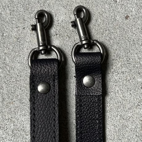 POMTATA ポンタタ  SAKU TOTE 'S  2WAYトートバッグ レザー シボ革 上質レザー ブラック ミニトート クロスショルダー 日本製 中古極美品