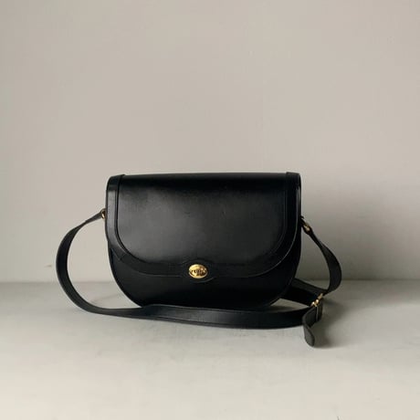 Christian Dior クリスチャン ディオール　ヴィンテージディオール レザーショルダーバッグ CDエンブレム ゴールド金具 保存袋 箱付き