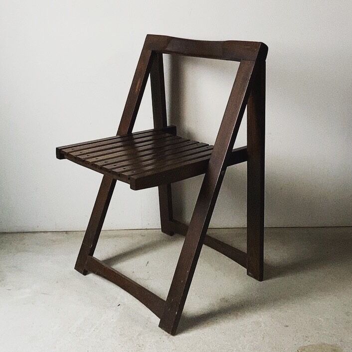 昭和レトロ スポルディング 木製フォールディングスツール 折りたたみ式 チェア 昭和レトロ スポルディング 木製フォールディングスツール