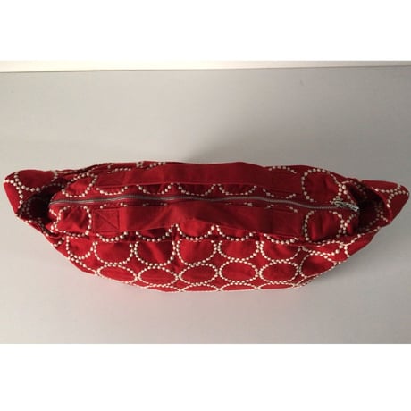 mina perhonen  ミナペルホネン  タンバリン  2wayショルダーバッグ  コットン  レッド/ホワイト 中古美品