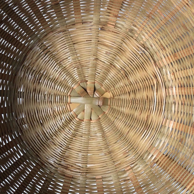 水切り 竹籠 野菜・果物用 1人暮らし食器 足付き洗い物カゴ 天然素材