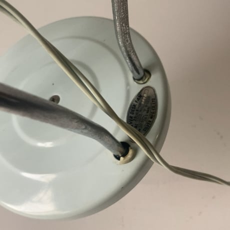 SILVER DESK FAN シルバーデスクファン (SILVER MFG.CO.LTD) ヴィンテージ卓上扇風機 小型 3枚金属羽根 レトロ家電 ブルー/クリームブルーグレー 良品