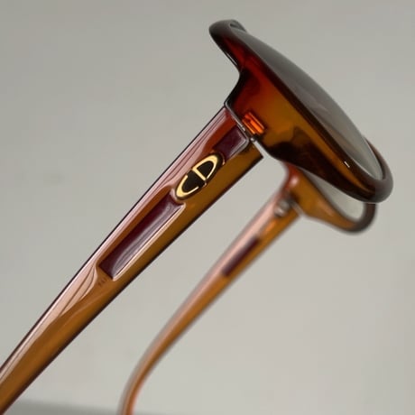 Christian Dior MONSIEUR クリスチャンディオール ムッシュ  ティアドロップサングラス 2038J サイドロゴ  眼鏡  ブラウン  オールドディオール ヴィンテージ 中古美品