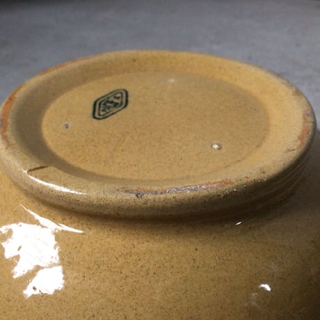 PACIFIC STONEWARE  パシフィックストーンウェア　こね鉢 巨大陶器ボウル 幅約31cmメダカ鉢  アメリカ製  made in USA
