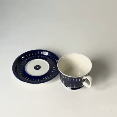 ARABIA アラビア (オールドアラビア) Valencia バレンシア コーヒーカップ＆ソーサー ハンドペイント 北欧ヴィンテージ 廃盤品　商品No.2