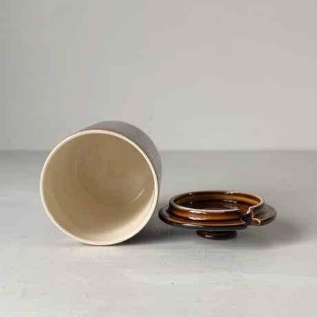 Hornsea ホーンジー社  BRONTE ブロンテ　イギリス ヴィンテージ シュガーポット  美品  made in England
