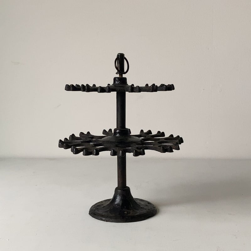 ヴィンテージ スタンプホルダー スタンプラック 古い鉄のハンコ置き 2