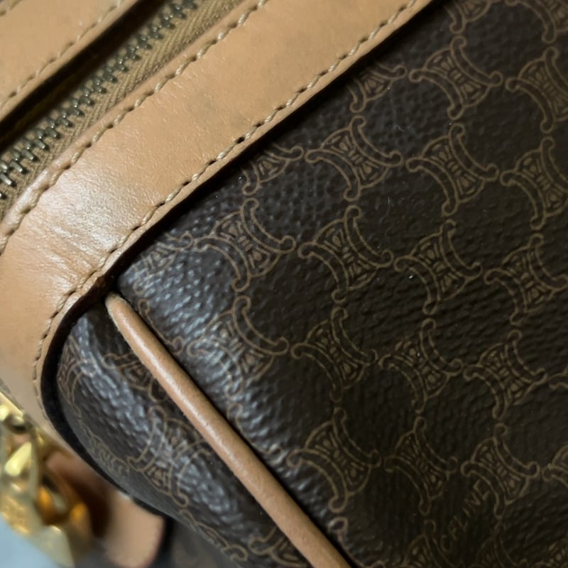 CELINE オールドセリーヌ トリオンフ(マカダム) 総柄 ボストンバッグ