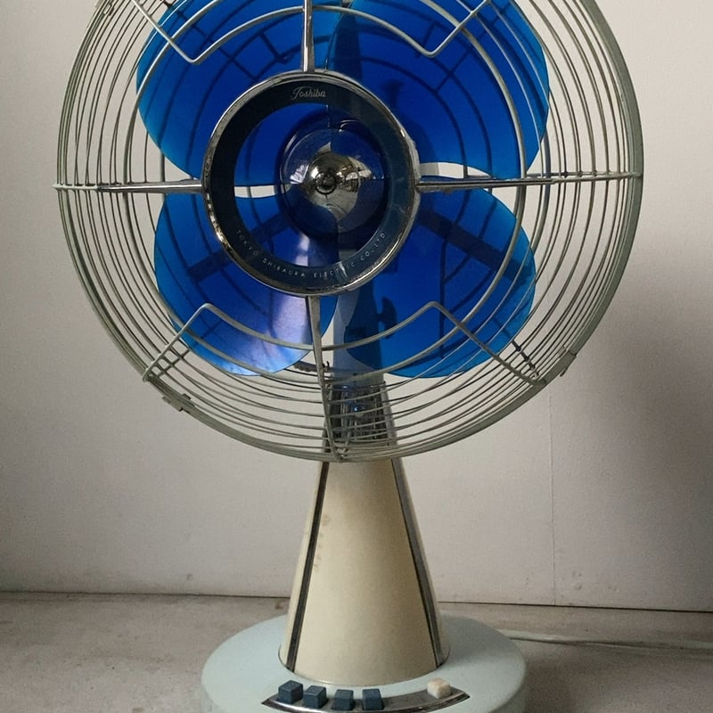 Toshiba 東芝 東京芝浦電気 ヴィンテージ扇風機 ランプ付き 一 Toshiba 東芝 東京芝浦電気 ヴィンテージ扇風機 ランプ付き 一