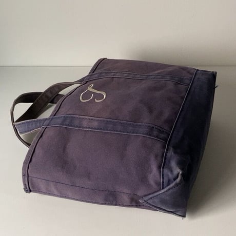 LLBean (エルエルビーン) 現行モデル ソリッド ボート&トート ミディアム トート ネイビー単色(ナス紺)  モノグラム(T) トートバッグ 鞄  made in usa