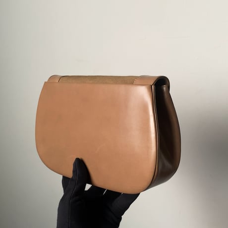 GIVENCHY  SACS ジバンシィサックス  パーティーバッグ  リボンモチーフ 2way(クラッチ/チェーンバッグ) ライトブラウン ゴールド金具  箱有り 中古品