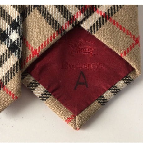 Burberrys バーバリーズ ウール100％ ノバチェック・ネクタイ　ロンドン三越購入品 デッドストック未使用品 袋有り イングランド製 made in England