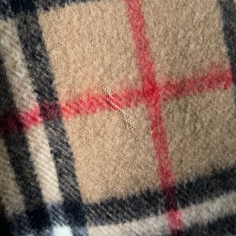 BURBERRYS バーバリーズ  cashmere100% カシミヤ マフラー ベージュノバチェック　70s～80s イギリスヴィンテージ made in Scotland 古着 中古品