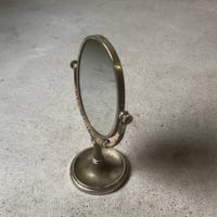 SHISEIDO  資生堂 花椿会 1973年 ゴールドクラス記念品 スタンドミラー 卓上ミラー ベルベット ヴィンテージアイテム リペア跡あり  古道具