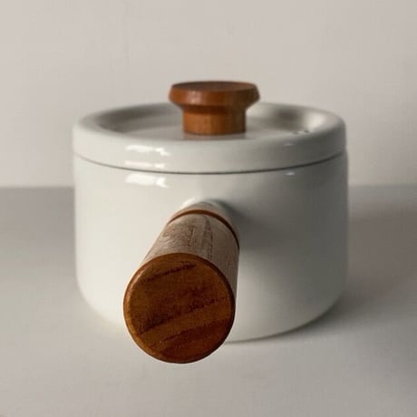Noritake Couleur  オールドノリタケ ホーロー 片手鍋16cm 両手鍋18cm クルールシリーズ  琺瑯/木製無垢材 ヴィンテージ デッドストック