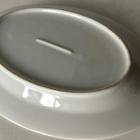 1970s Vintage 日本製 業務用 オーバルプレート  カレー皿 洋食皿 純喫茶 カレー専門店 白磁食器