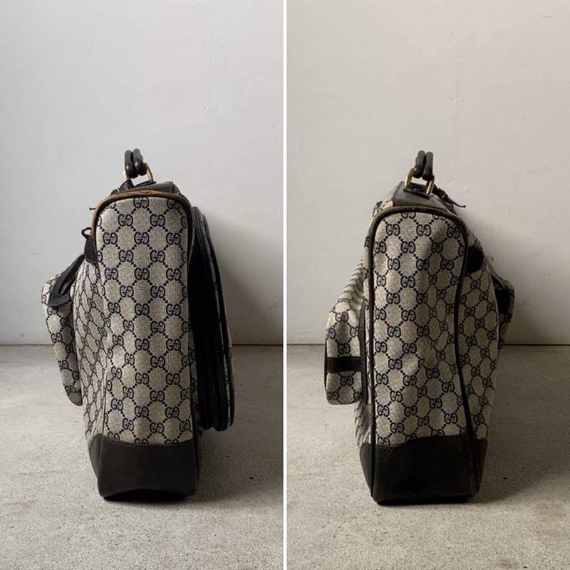 GUCCI オールドグッチ テニスラケット収納付 スポーツバッグ GG
