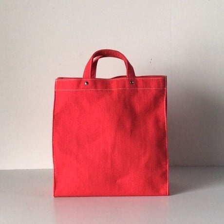 MAISON CANVVAS   メゾン キャンバス   GERMANY CANVAS POKET TOTE  ジャーマニーキャンバスポケットトートS  赤  中古美品