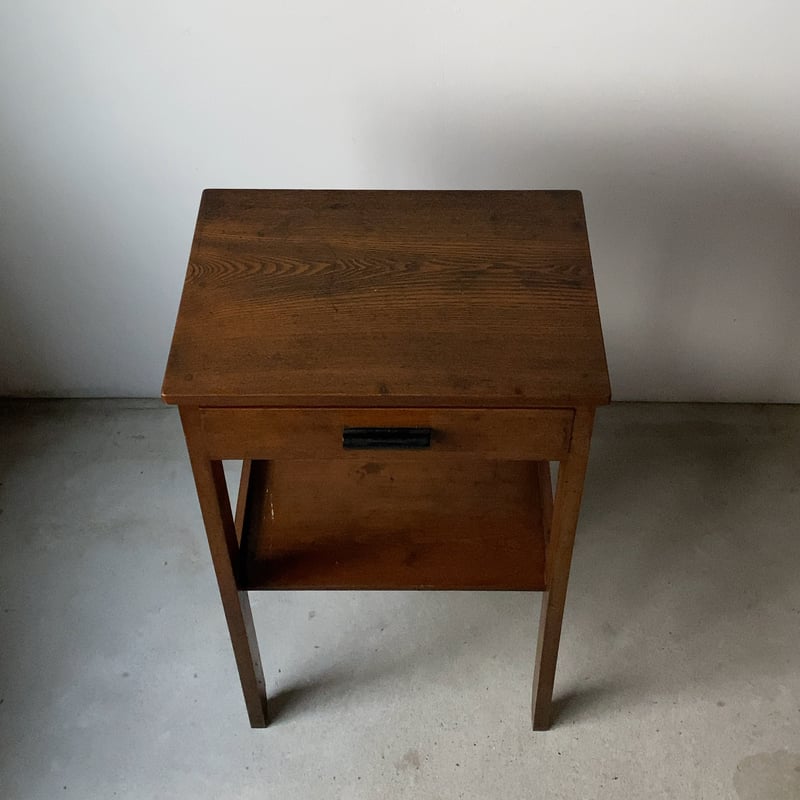 Tomo　ヴィンテージ　木製サイドテーブル　引き出し付き　1 楽天市場】サイドテーブル 幅40cm 幅40×奥行40×高さ55cm サイド