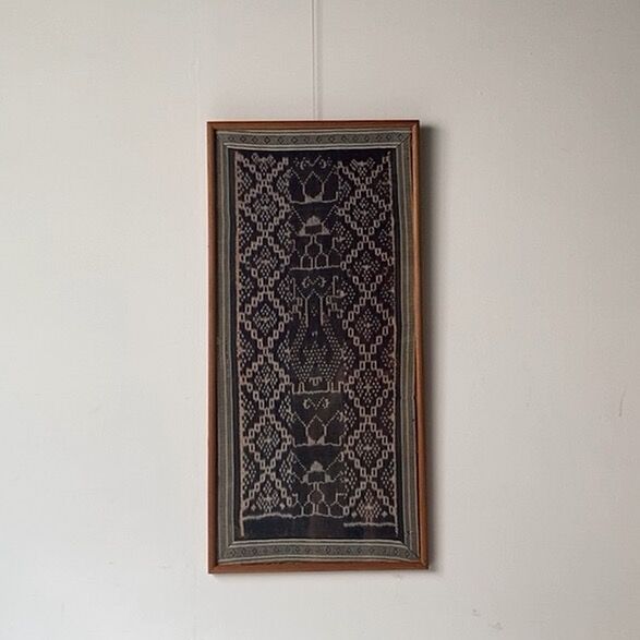 アンティーク】額装 シルクアート 刺繍画 タイ ワットアルン 暁