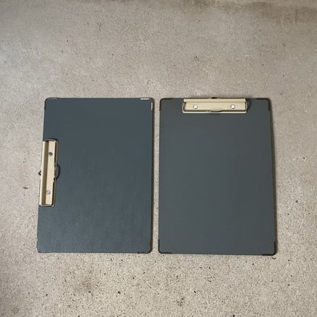 SEKISEI セキセイ B-220 紙製書類ケース＋ KOKUYO コクヨ A4 クリップボード(縦型・横型) 3点セット  オールドタイプ ヴィンテージステーショナリー