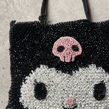 ANTEPRIMA アンテプリマ「クロミ」のワイヤーバッグ  スクエア ラージ  エナメルブラック 保存袋 インボイスあり  中古極美品(未使用品レベル)
