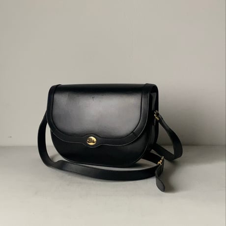 Christian Dior クリスチャン ディオール　ヴィンテージディオール レザーショルダーバッグ CDエンブレム ゴールド金具 保存袋 箱付き