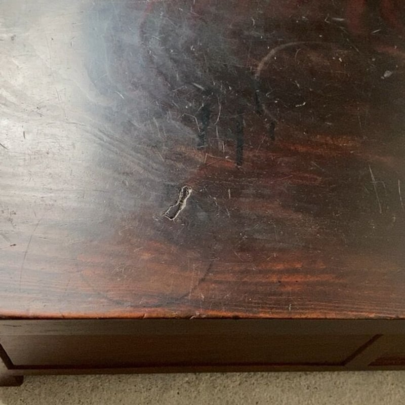 欅一枚天板 古い飾り台 2杯引出し 幅48cm小さめサイズ 置き台 花台