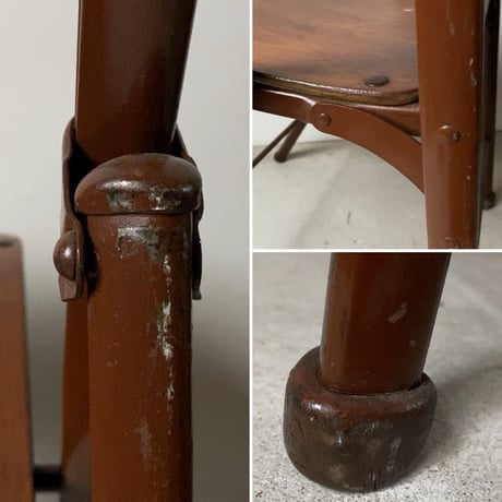 50-60s  USヴィンテージ フォールディングチェア  American seating company  アメリカンシーティングカンパニー アメリカ製   折り畳み椅子  made in USA