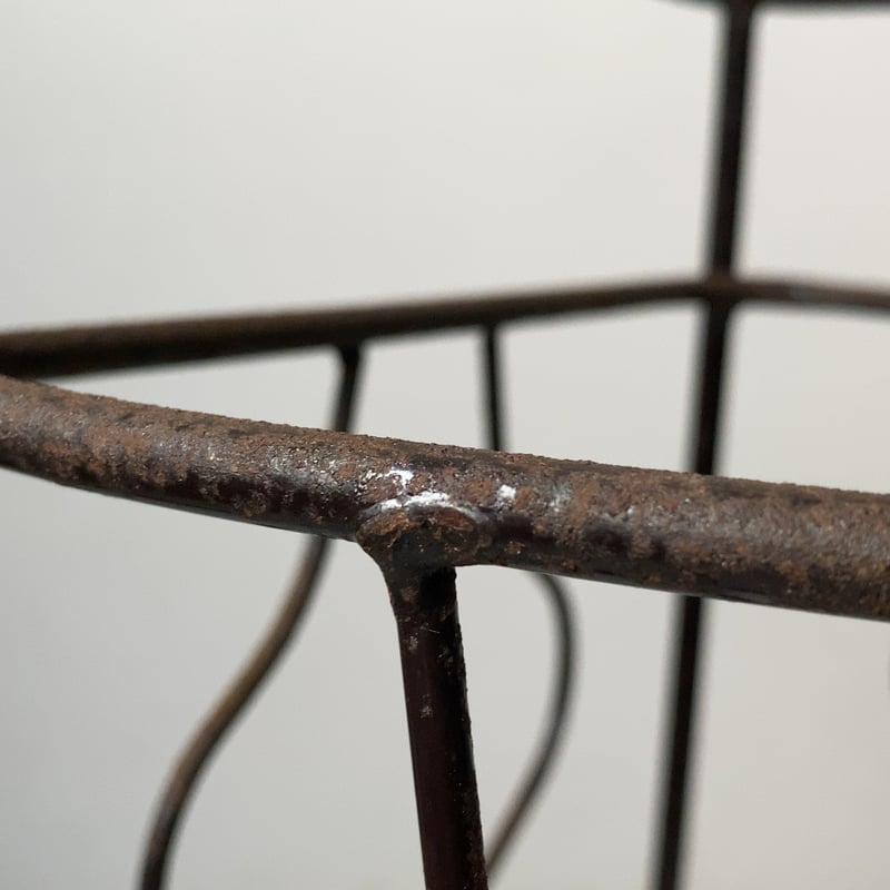 古いスチール製の傘立て 昭和初期 ヴィンテージアンブレラスタンド