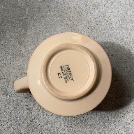 (B)  Wallace  ウォレス. (Desert ware). デザートウェア  ヴィンテージ マグカップ  アメリカ ダイナーマグ 50s 60s made in USA
