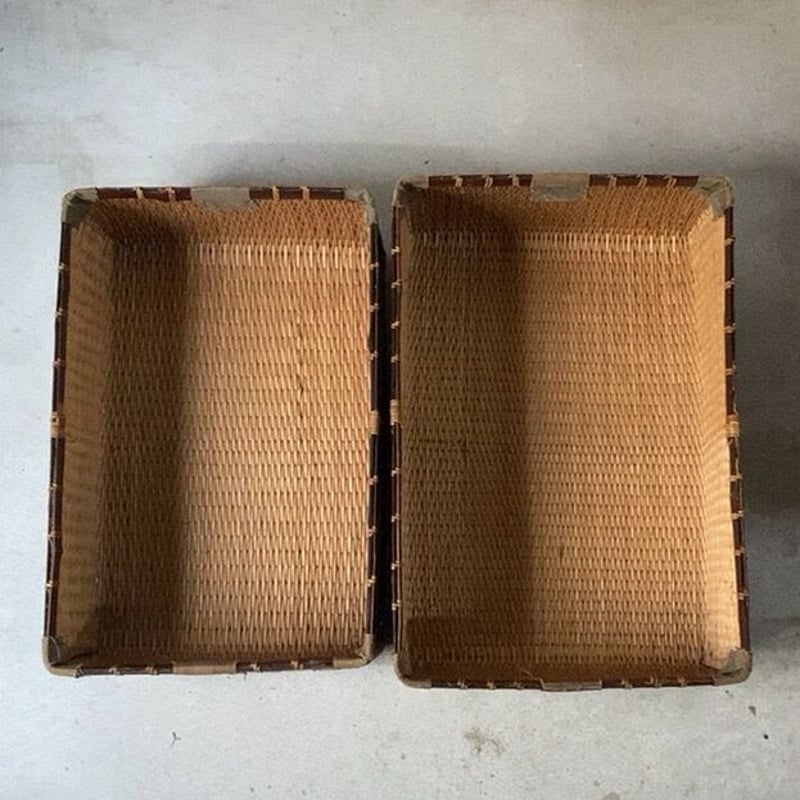 おまとめページ　古道具　名札入れ付き　柳行李　麻枠　小道具　時代屋 名前札 節句 木製 男の子 女の子 レーザー刻印 命名札 横型立札ミニ 名